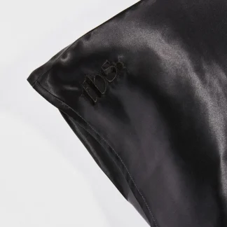 The Big Silk Organic Mulberry Silk Pillowcase in Black