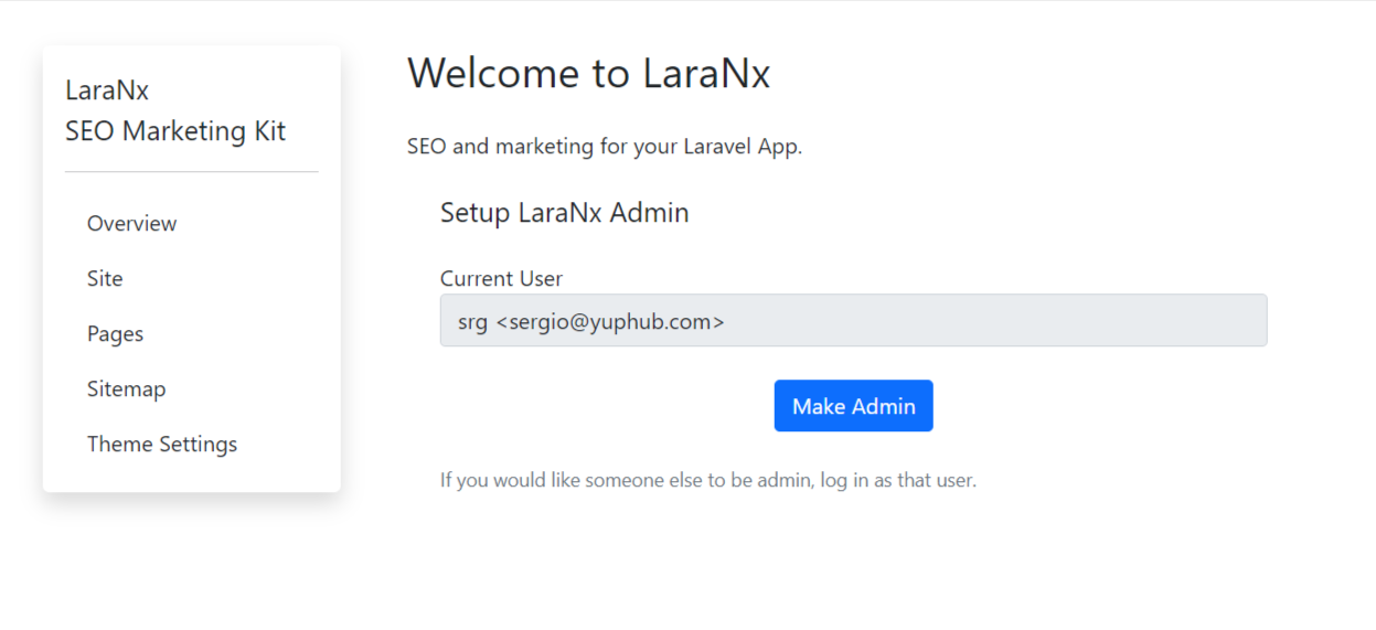 LaraNx Admin